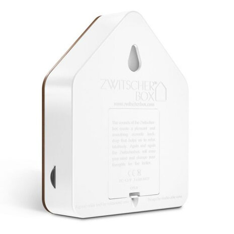 Zwitscherbox - Vogelhuisje met Bewegingssensor Bamboe Hout