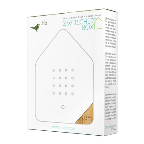 Zwitscherbox - Vogelhuisje met Bewegingssensor Bamboe Hout