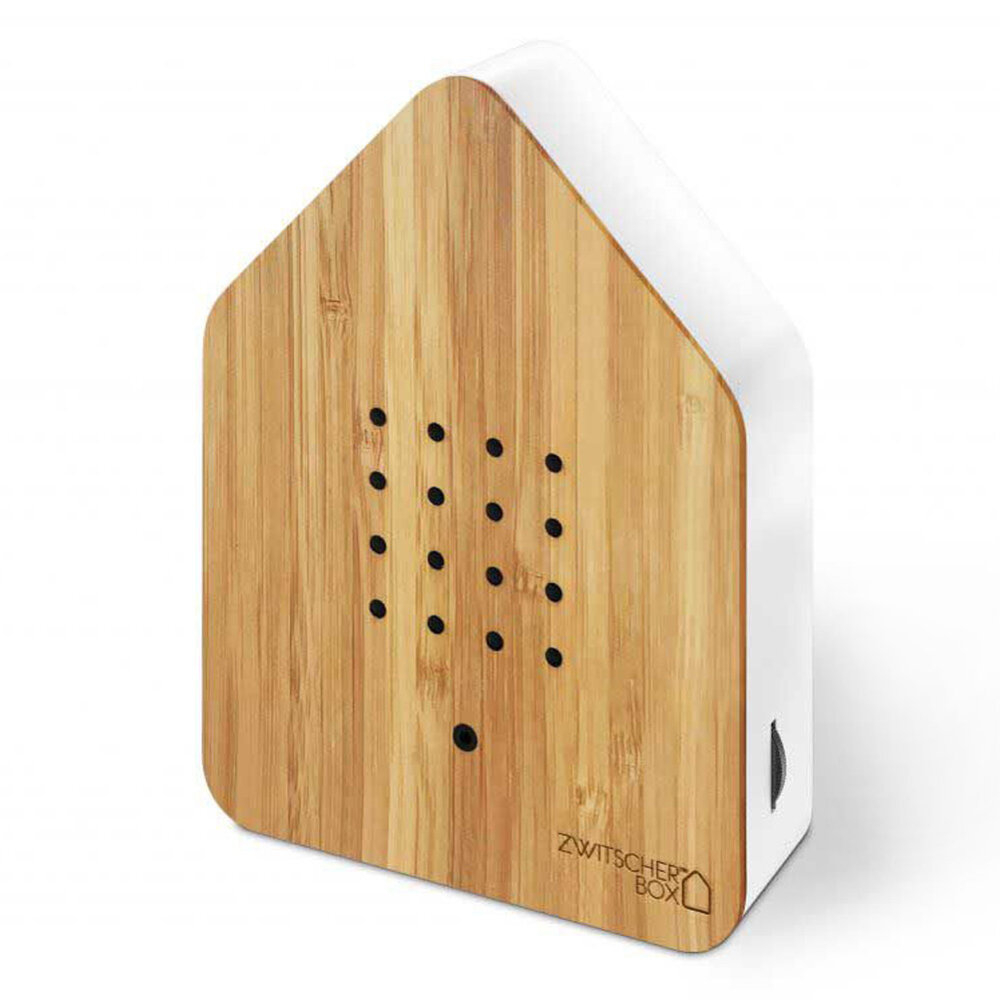 Zwitscherbox - Vogelhuisje met Bewegingssensor Bamboe Hout