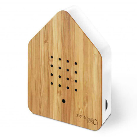 Zwitscherbox - Vogelhuisje met Bewegingssensor Bamboe Hout