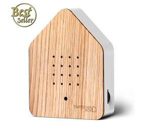 Zwitscherbox - Vogelhuisje met Bewegingssensor Eiken Hout