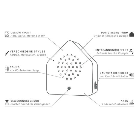 Zwitscherbox - Satellite Wind Chimes Classic Peach - Windgong