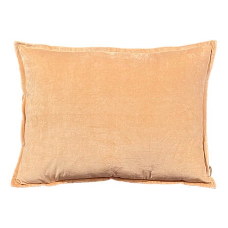 Melting Pot - Sierkussen Peach Velours 70x50cm met bies