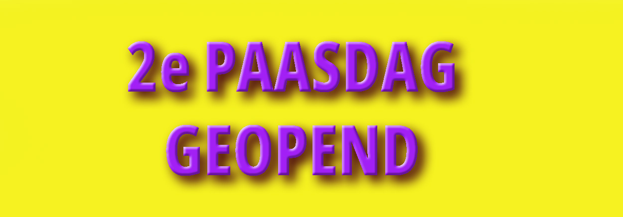 Kom shoppen op 2e Paasdag