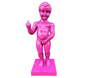 Melting Pot - Beeld Manneken Pis Fuck You Fuchsia XL 25x60cm