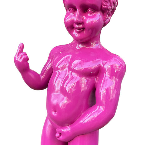 Melting Pot - Beeld Manneken Pis Fuck You Fuchsia XL 25x60cm