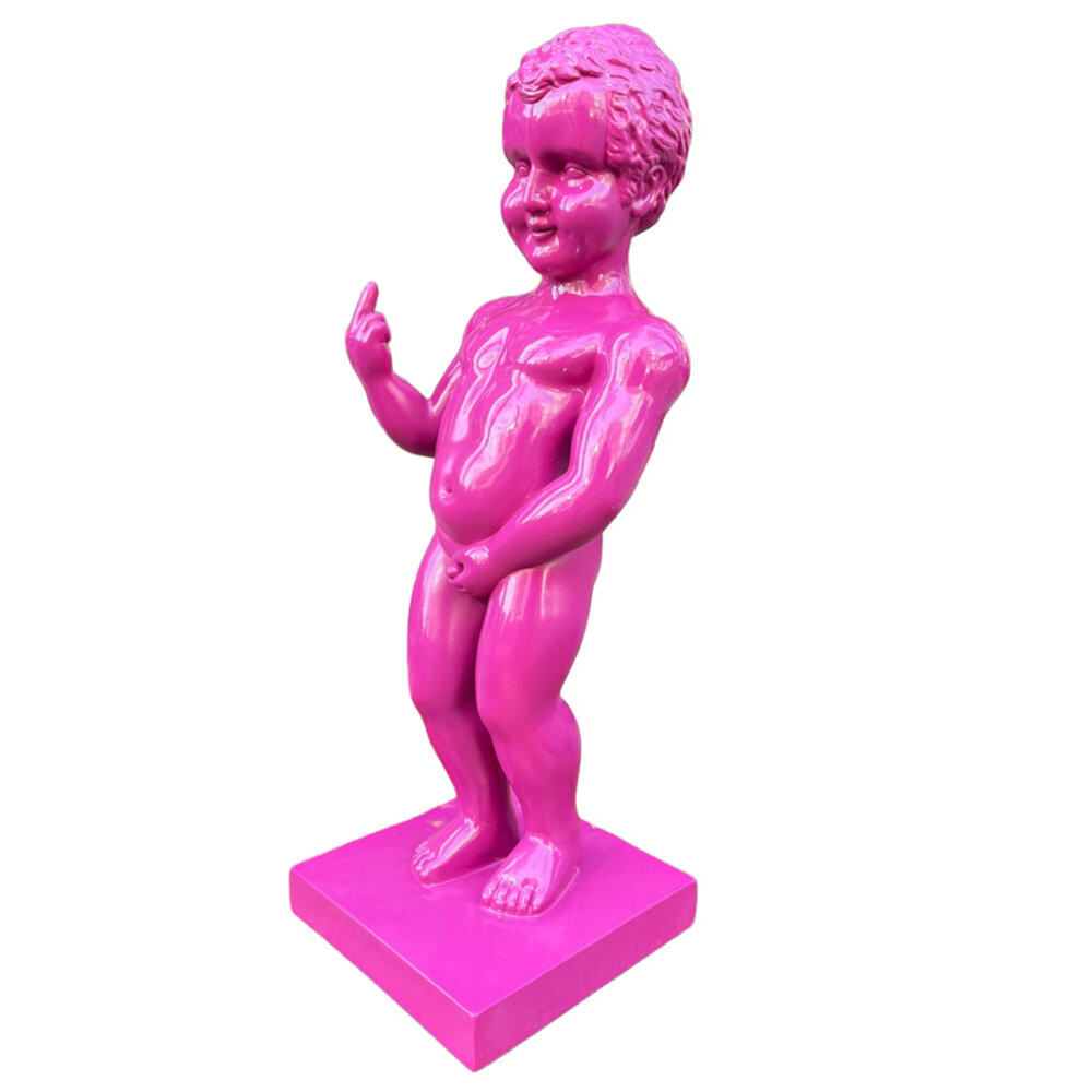Melting Pot - Beeld Manneken Pis Fuck You Fuchsia XL 25x60cm