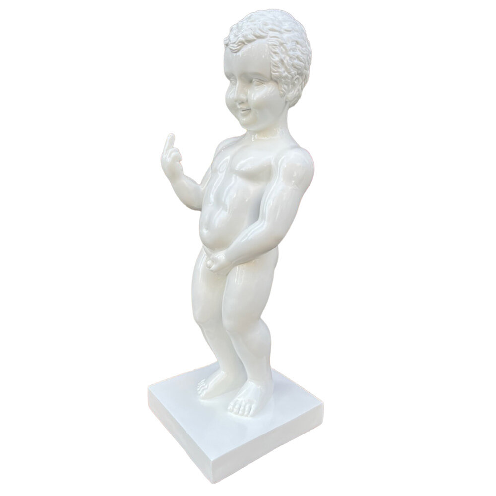 Melting Pot - Beeld Manneken Pis Fuck You Wit XL 25x60cm Melting Pot - Beeld Manneken Pis Fuck You Wit XL 25x60cm