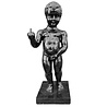 Melting Pot - Beeld Manneken Pis Fuck You Zwart XL 25x60cm
