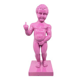 Melting Pot - Beeld Manneken Pis Fuck You Roze 20x45cm