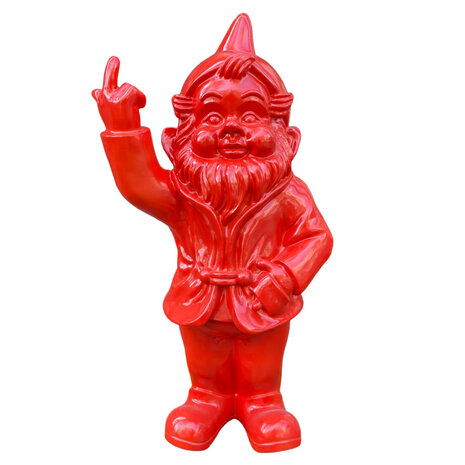 Melting Pot - Beeld Kabouter Fuck You Rood XL 35x68cm