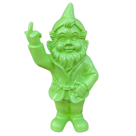 Melting Pot - Beeld Kabouter Fuck You Groen XL 35x68cm