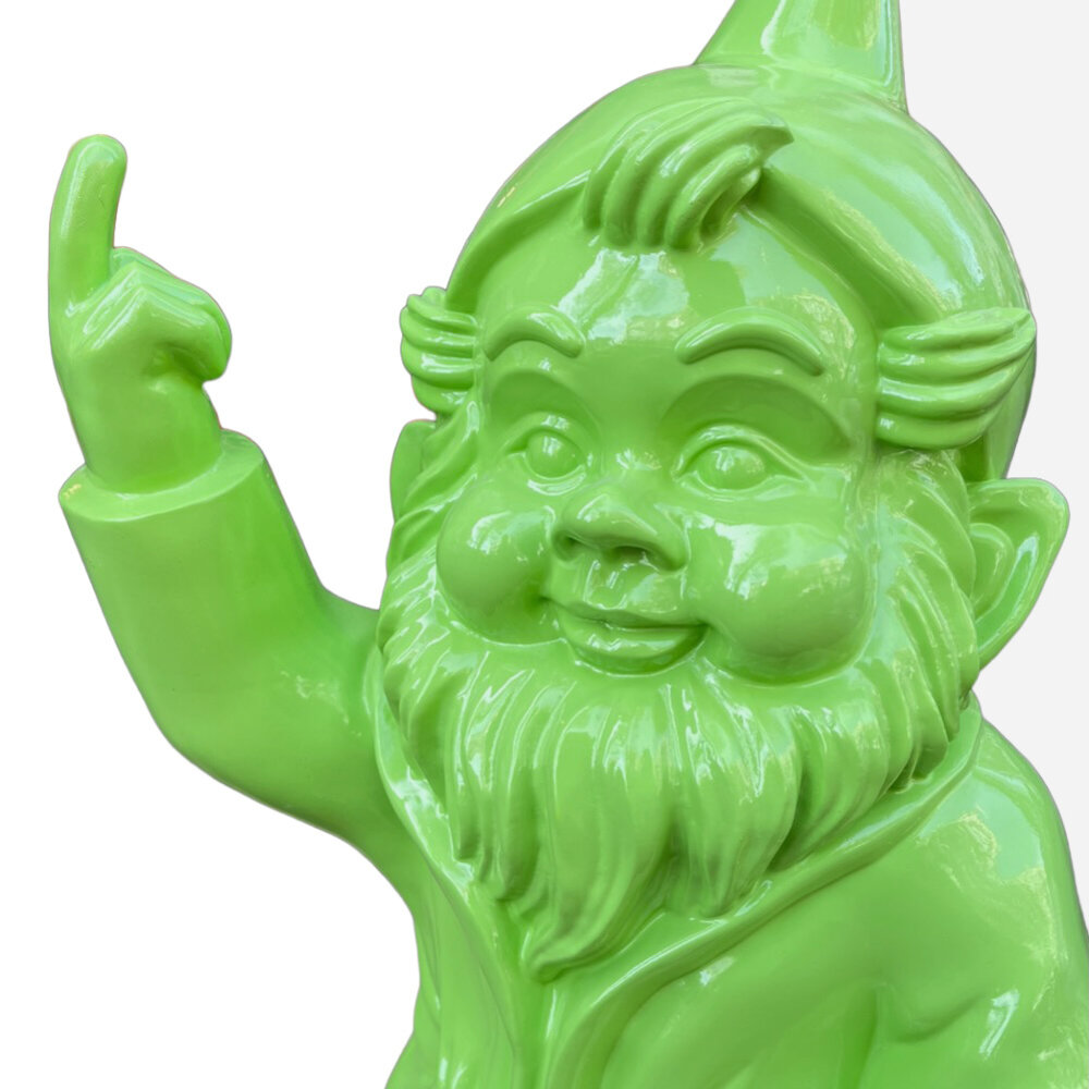 Melting Pot - Beeld Kabouter Fuck You Groen XL 35x68cm