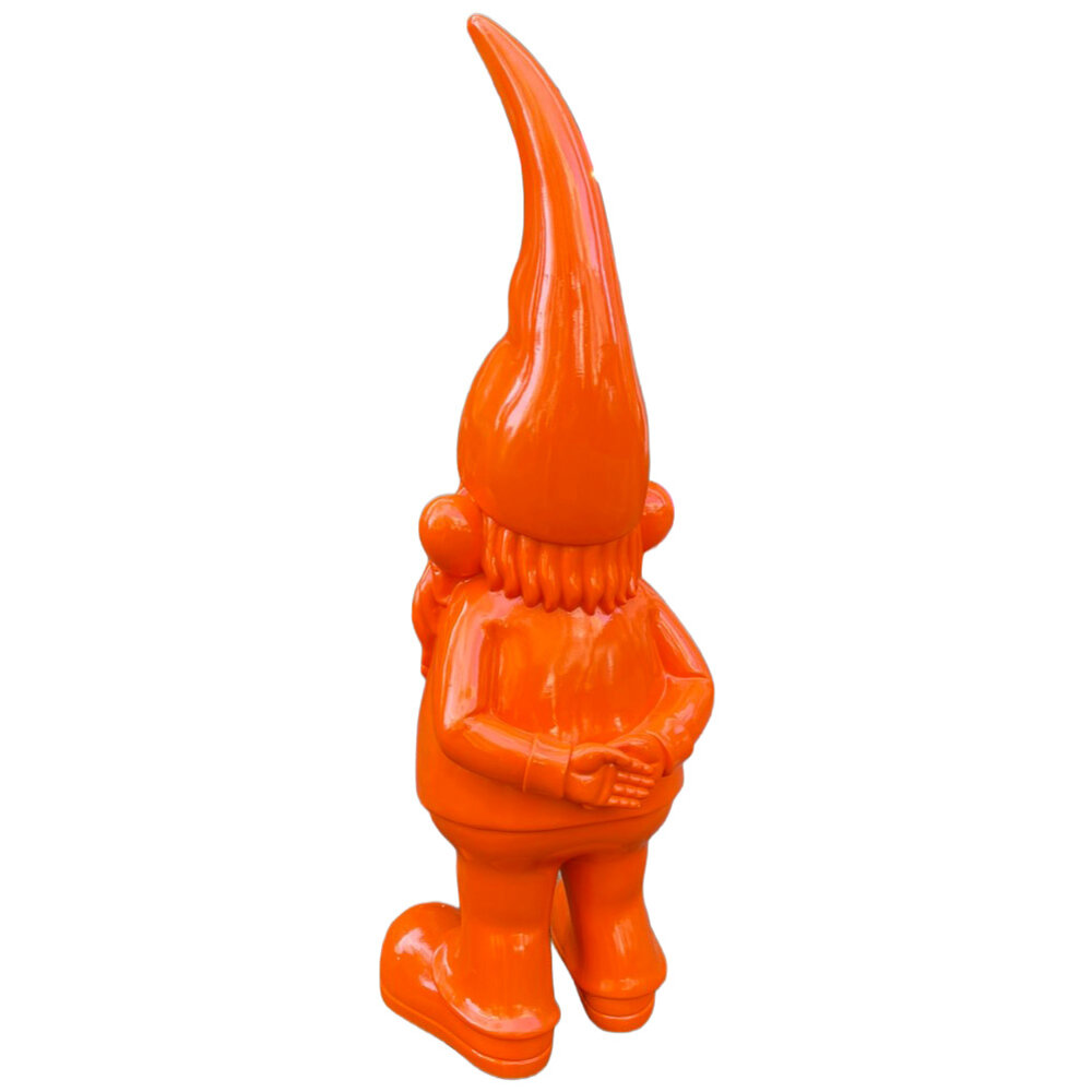 Melting Pot - Beeld Kabouter Puntmuts Oranje XXL 30x100cm