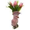 Werns - Vaas Kaketoe Roze Keramiek 18x24cm Werns - Vaas Kaketoe Roze Keramiek 18x24cm