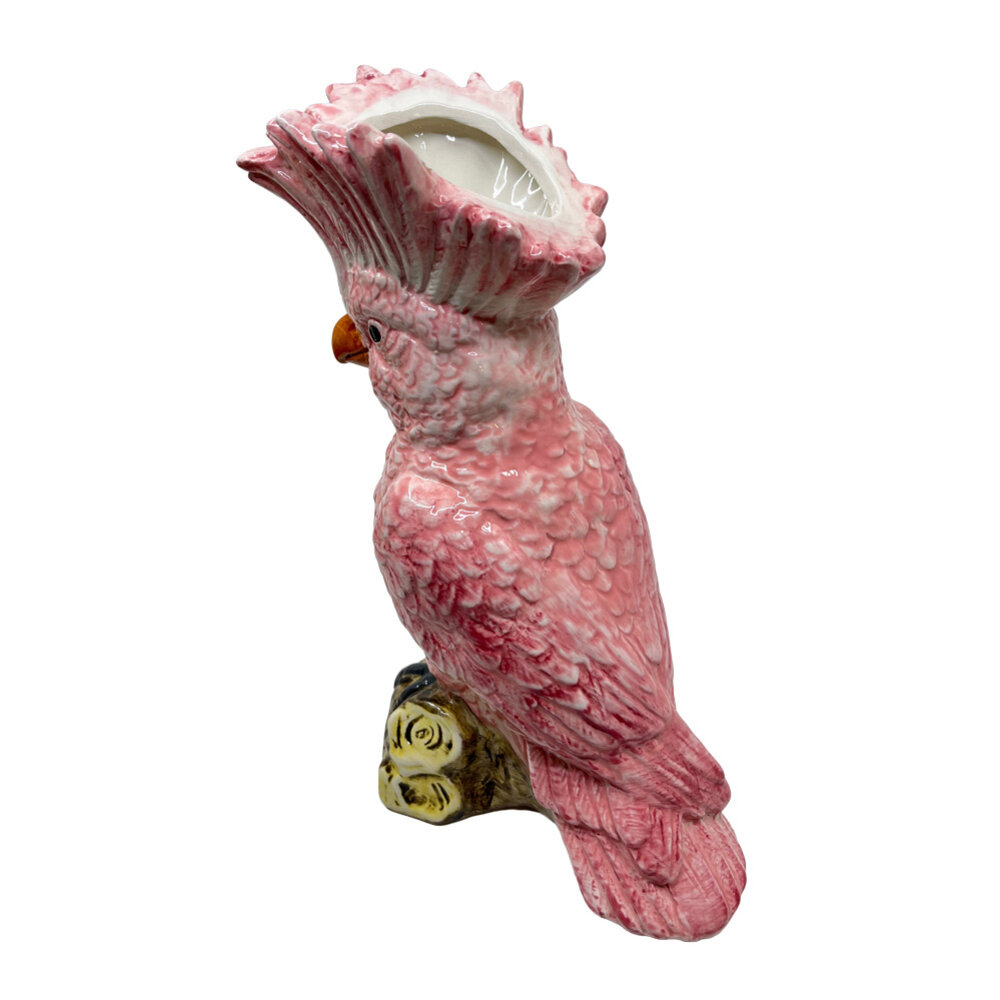 Werns - Vaas Kaketoe Roze Keramiek 18x24cm Werns - Vaas Kaketoe Roze Keramiek 18x24cm