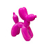 Beeldje Ballon Hond Fuchsia Keramiek 19x18cm