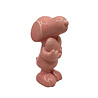Melting Pot - Beeldje Snoopy Hartje Roze Keramiek 8x20cm