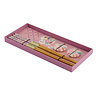 Tokyo Design Studio - Eetstokjes Roze Bloemen met Opleggers set/2 in doos