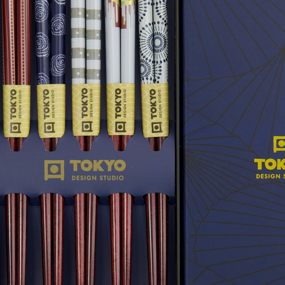 Tokyo Design Studio - Eetstokjes Umbrella set/5 in cadeau doos