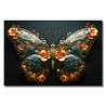 Melting Pot - Glasschilderij Butterfly LV Multicolor 120x80cm