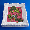 Werns - Schilderij Coco Papegaaien Multicolor Acryl op Paneel 45x55cm in Witte Sierlijst