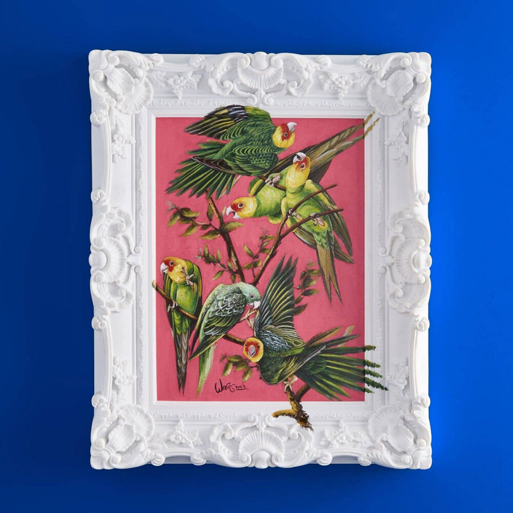 Werns - Schilderij Coco Acryl op Canvas 45x55cm in Sierlijst