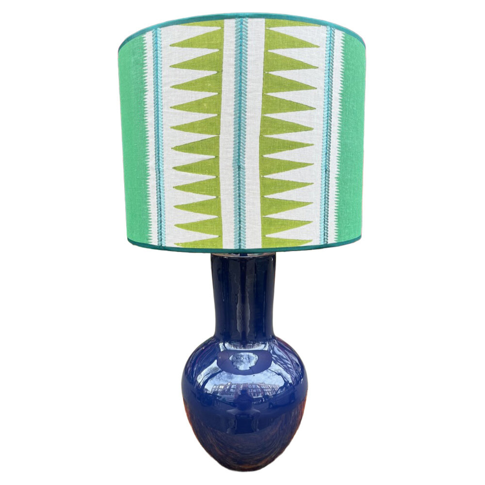 Melting Pot - Lampenkap Kasper Groen 40x30cm met bies