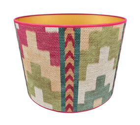 Melting Pot - Lampenkap Samboa Groen 40x30cm met bies