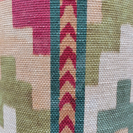 Melting Pot - Lampenkap Samboa Groen 40x30cm met bies