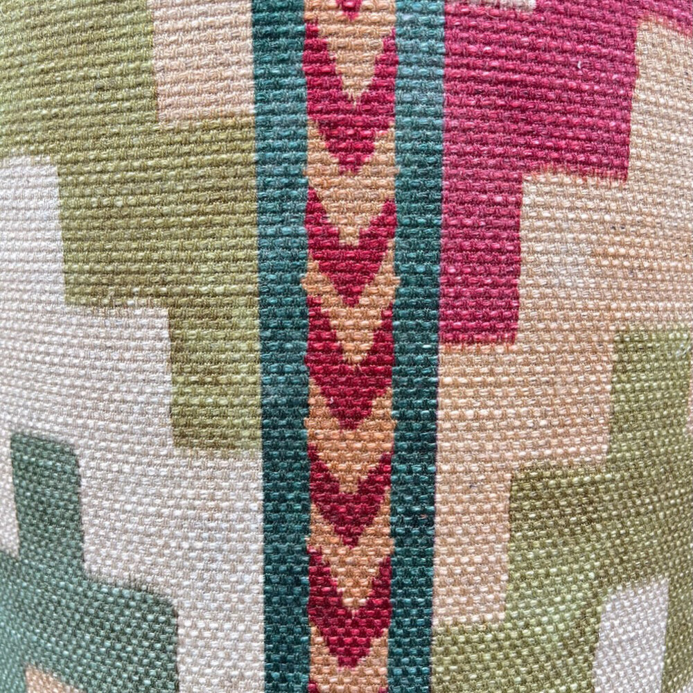 Melting Pot - Lampenkap Samboa Groen 40x30cm met bies