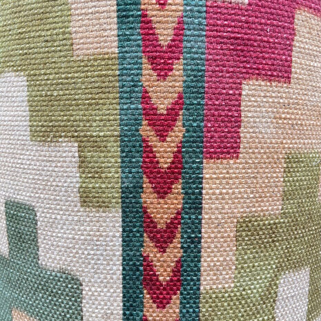 Melting Pot - Lampenkap Samboa Groen 40x30cm met bies