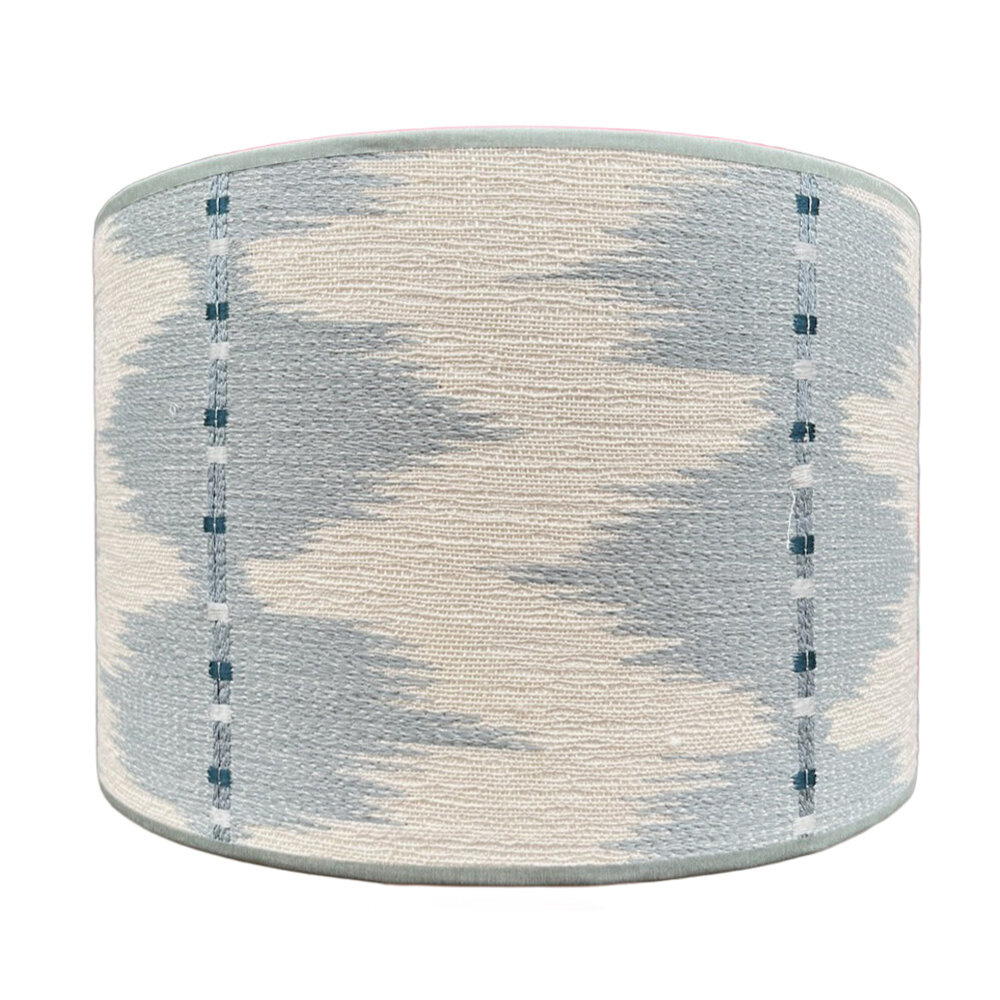 Melting Pot - Lampenkap Myrthus Blauw 30x20cm met bies