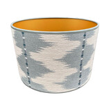 Melting Pot - Lampenkap Myrthus Blauw 30x20cm met bies
