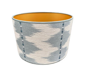 Melting Pot - Lampenkap Myrthus Blauw 30x20cm met bies