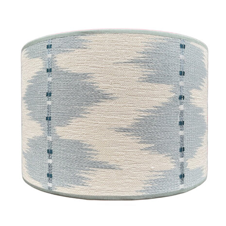 Melting Pot - Lampenkap Myrthus Blauw 30x20cm met bies Melting Pot - Lampenkap Myrthus Blauw 30x20cm met bies