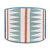 Melting Pot - Lampenkap Kasper Blauw 30x20cm met bies