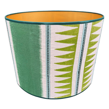 Melting Pot - Lampenkap Kasper Groen 40x30cm met bies Melting Pot - Lampenkap Kasper Groen 40x30cm met bies