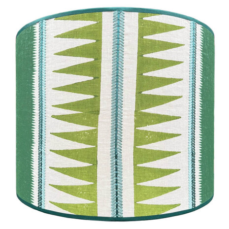 Melting Pot - Lampenkap Kasper Groen 40x30cm met bies Melting Pot - Lampenkap Kasper Groen 40x30cm met bies