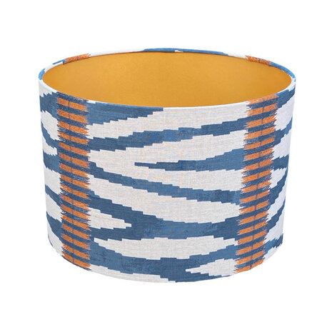 Melting Pot - Lampenkap Wilder Blauw Beige 30x20cm