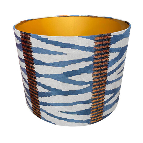 Melting Pot - Lampenkap Wilder Blauw Beige 40x30cm