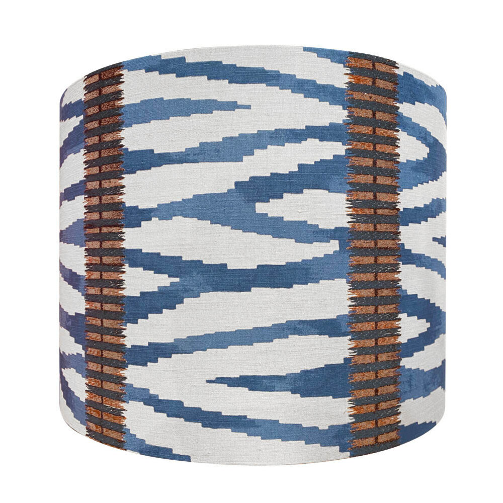 Melting Pot - Lampenkap Wilder Blauw Beige 40x30cm