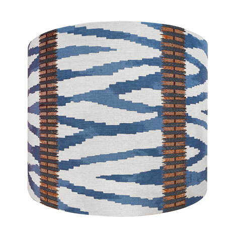 Melting Pot - Lampenkap Wilder Blauw Beige 40x30cm