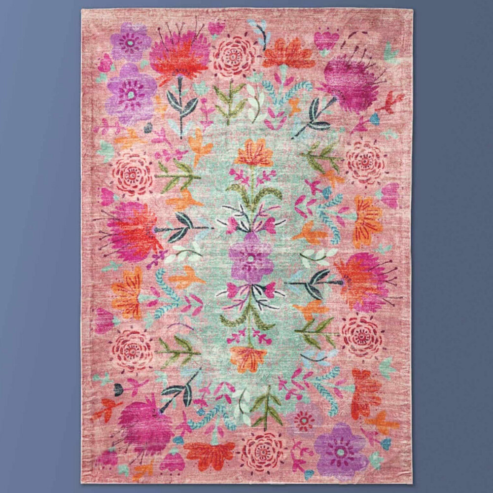 Melting Pot - Vloerkleed Fiore Bloemen Multicolor 160x230cm Melting Pot - Vloerkleed Fiore Bloemen Multicolor 160x230cm