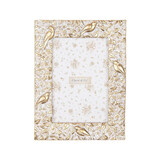 Melting Pot - Fotolijstje Vogels Bladeren Goud-Wit 15x20cm - foto 10x15cm