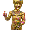 Melting Pot - Beeld Manneken Pis Fuck You Goud Splash Color 20x45cm Melting Pot - Beeld Manneken Pis Fuck You Goud Splash Color 20x45cm
