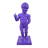 Melting Pot - Beeld Manneken Pis Fuck You Paars 20x45cm