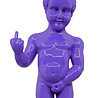 Melting Pot - Beeld Manneken Pis Fuck You Paars 20x45cm