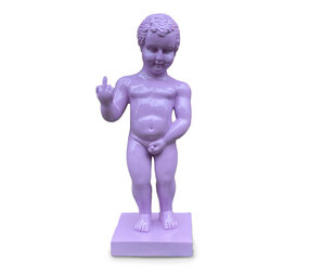 Melting Pot - Beeld Manneken Pis Fuck You Lila 20x45cm Melting Pot - Beeld Manneken Pis Fuck You Lila 20x45cm