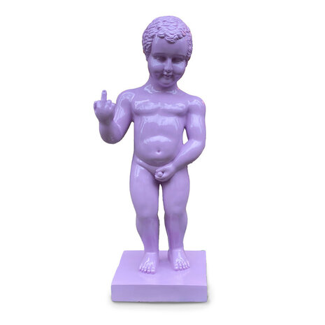 Melting Pot - Beeld Manneken Pis Fuck You Lila 20x45cm Melting Pot - Beeld Manneken Pis Fuck You Lila 20x45cm
